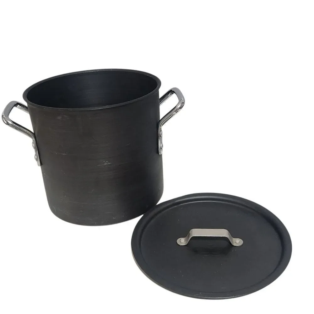 Commercial Aluminum Cookware 812 Stock Pot 12 Qt with Lid NICE! - Picture 7 of 7